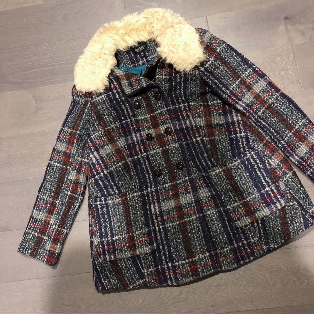 Topshop women’s quilted cotton coat